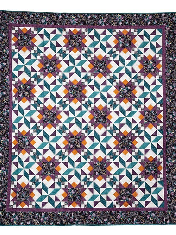 Midnight Gardens dekbedpatroon in queensize formaat voor wholesale door PhoebeMoon Designs