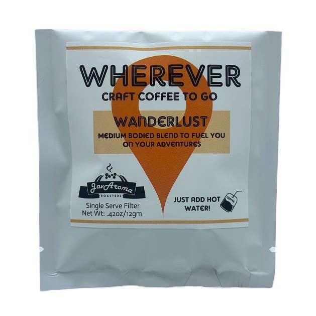 JavAroma Roasters - Wholesale Ground Coffee - WHEREVER Single Serve Coffee (Wanderlust)0