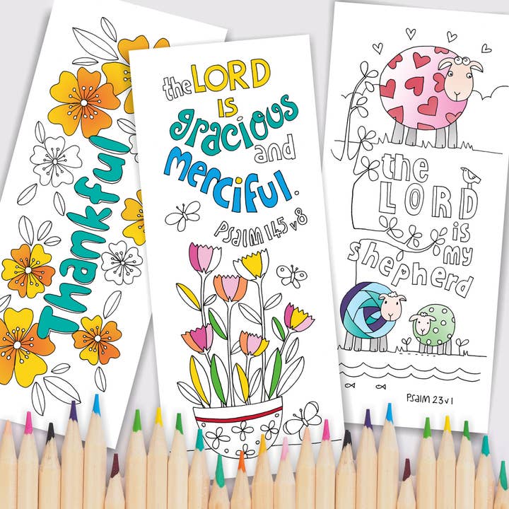 Explorando Salmos, Pack de 10 Marcadores Christian Coloring por atacado de Just Cards Direct