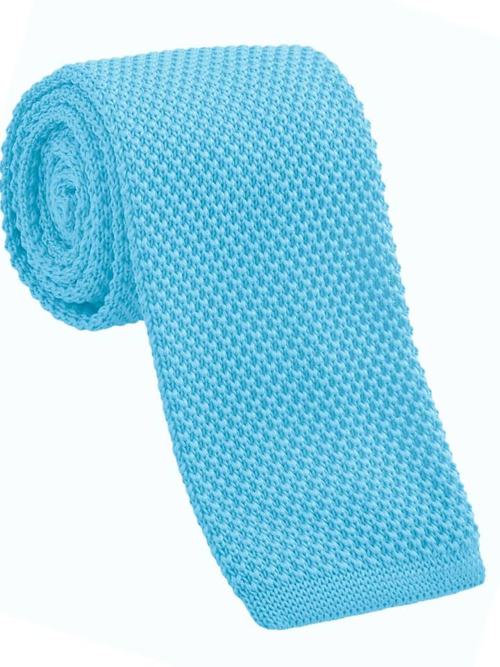 INTENSE SKY BLUE DOT TIE for wholesale by Josvil