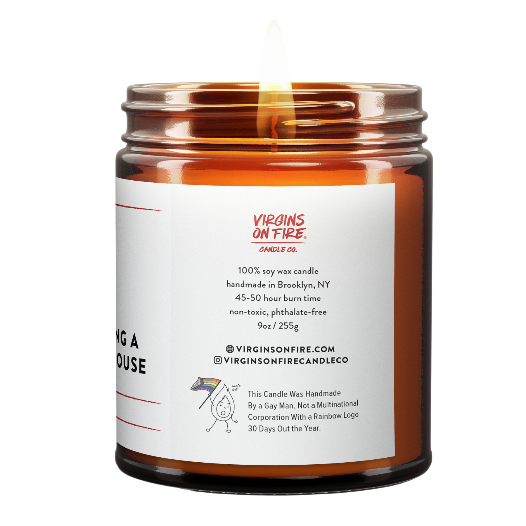 Virgins On Fire Candle Co. - Wholesale Jar/Filled Candle - FUCK IT, I'M BUYING A BEACH HOUSE (Teakwood) ☀️ Soy Candle2