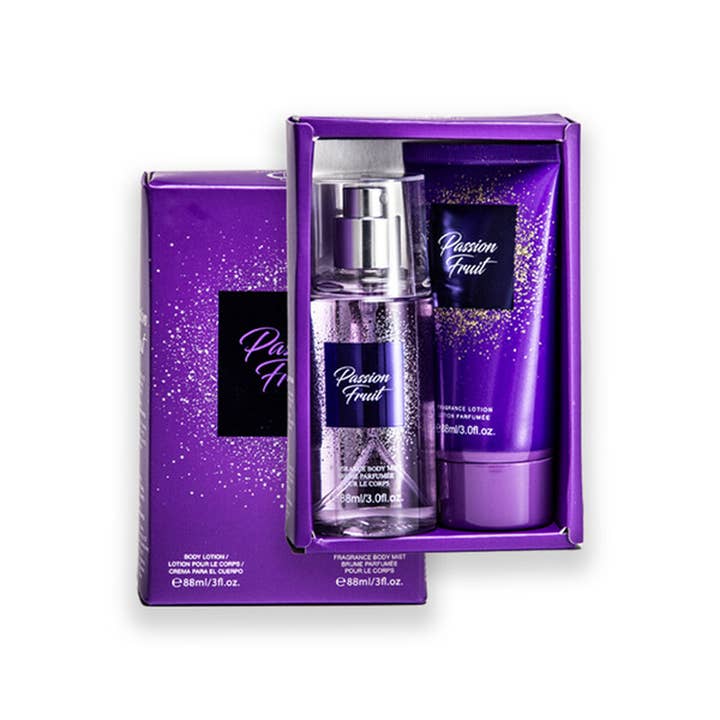 Deluxe Import Trading - Wholesale Perfume Gift Set - Women's 2pcs Set PASSION FRUIT Body Lotion & Mist