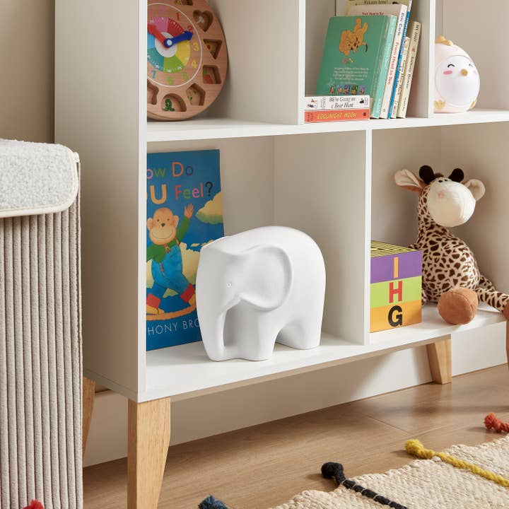 Danya B - Wholesale Sculpture - Hans White Elephant Ceramic Sculpture1