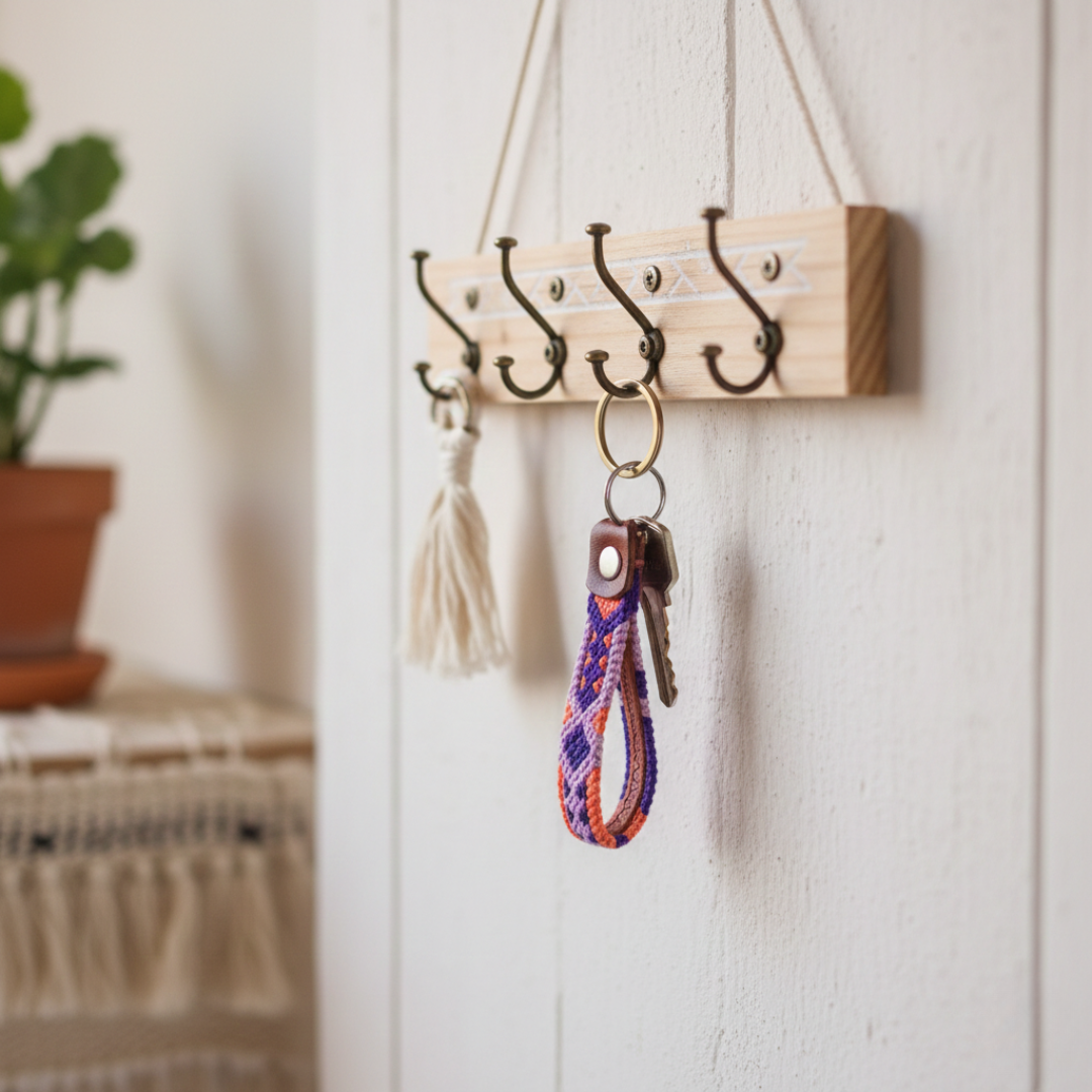 Lumily - Wholesale Keychain - Women's - Friendship Macrame Woven Leather Loop Key Chain - Mexico2
