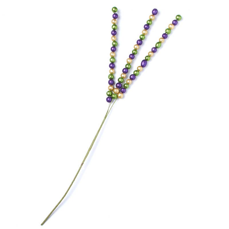 Factory Direct Craft - Wholesale Ornament - 27" Mardi Gras Round Ball Stem 4