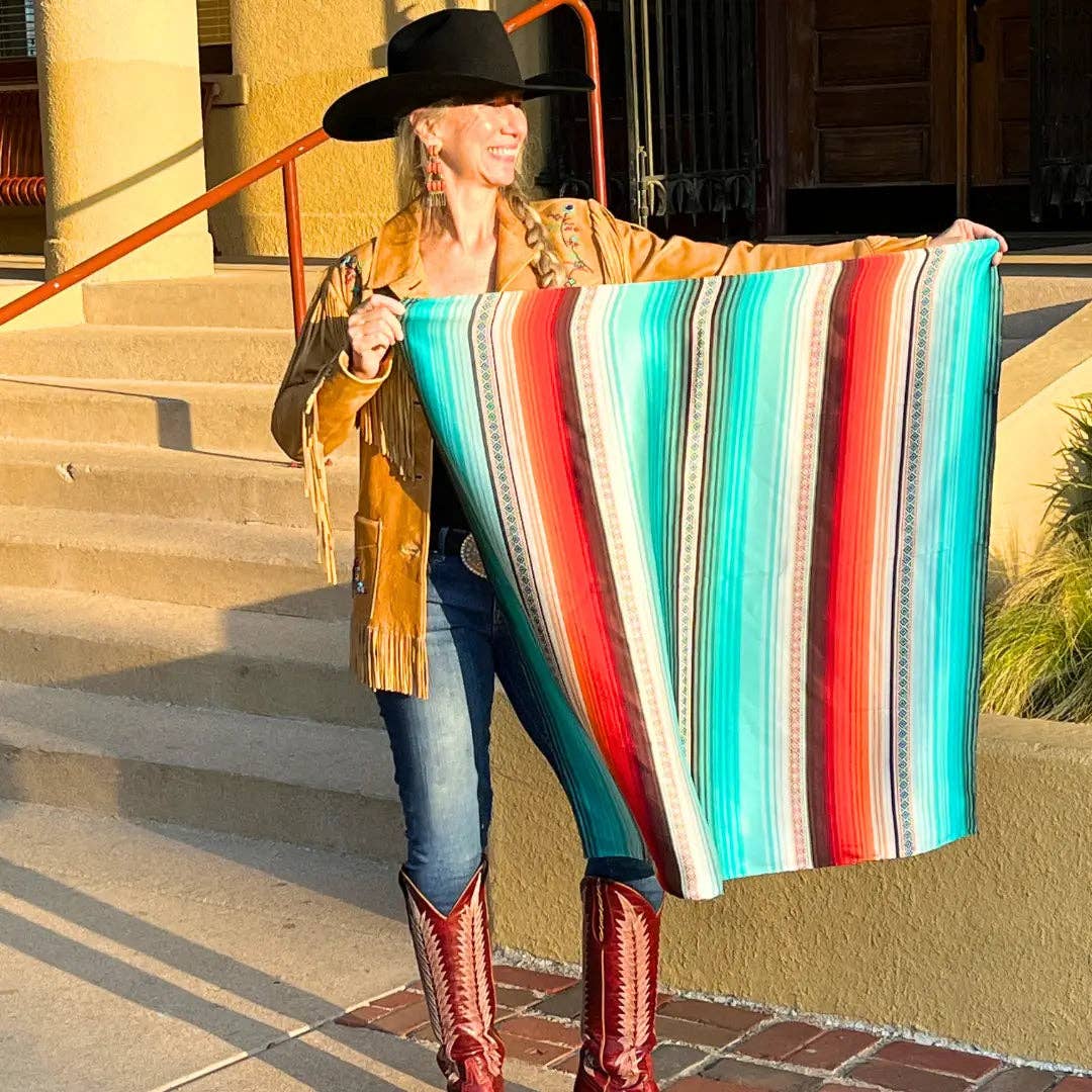 Cowtown Wild Rags - Wholesale Scarf - Unisex - Serape Wild Rags (Wild Bill) Silk Scarf2