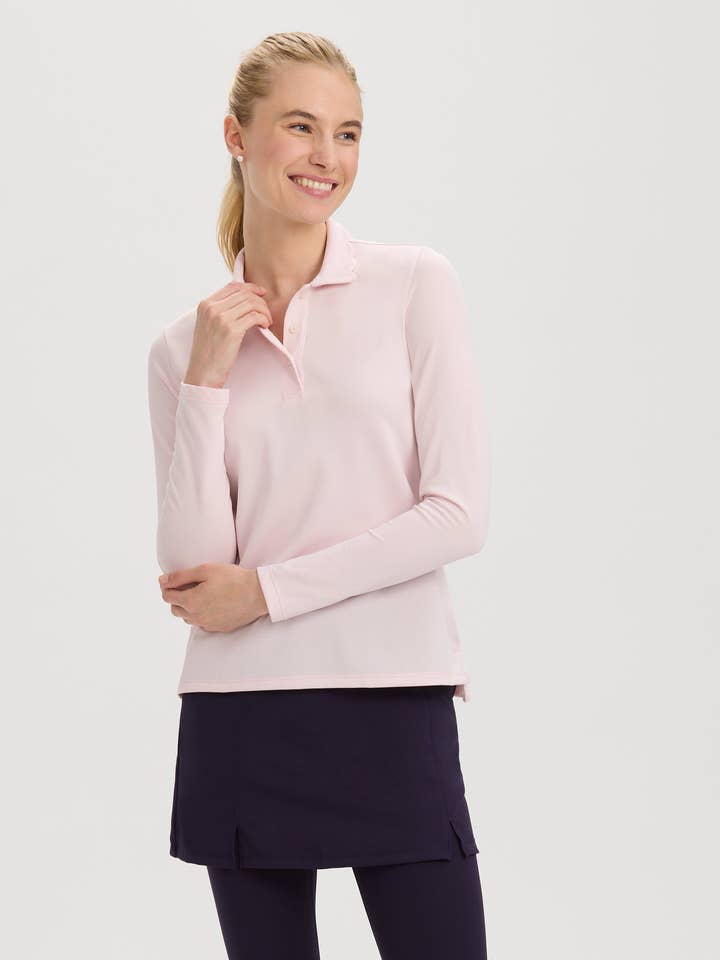 RNWK - Wholesale Polo - Women's - Scallop Collar Long Sleeve Polo5