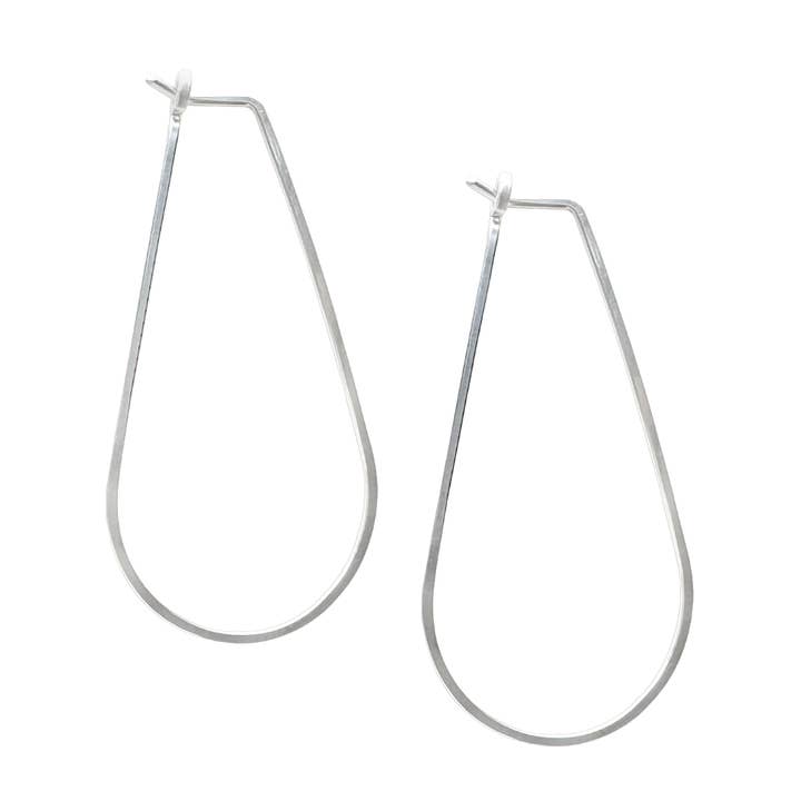 Brincos de Argola BOHO TEARDROP, prateados ou dourados, feitos nos EUA por atacado de Freshie & Zero