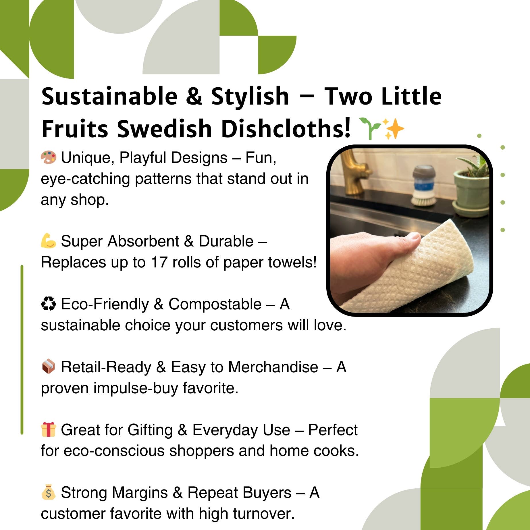 Two Little Fruits - Vente Torchon - Ensemble de torchons suédois | Thème forêt10