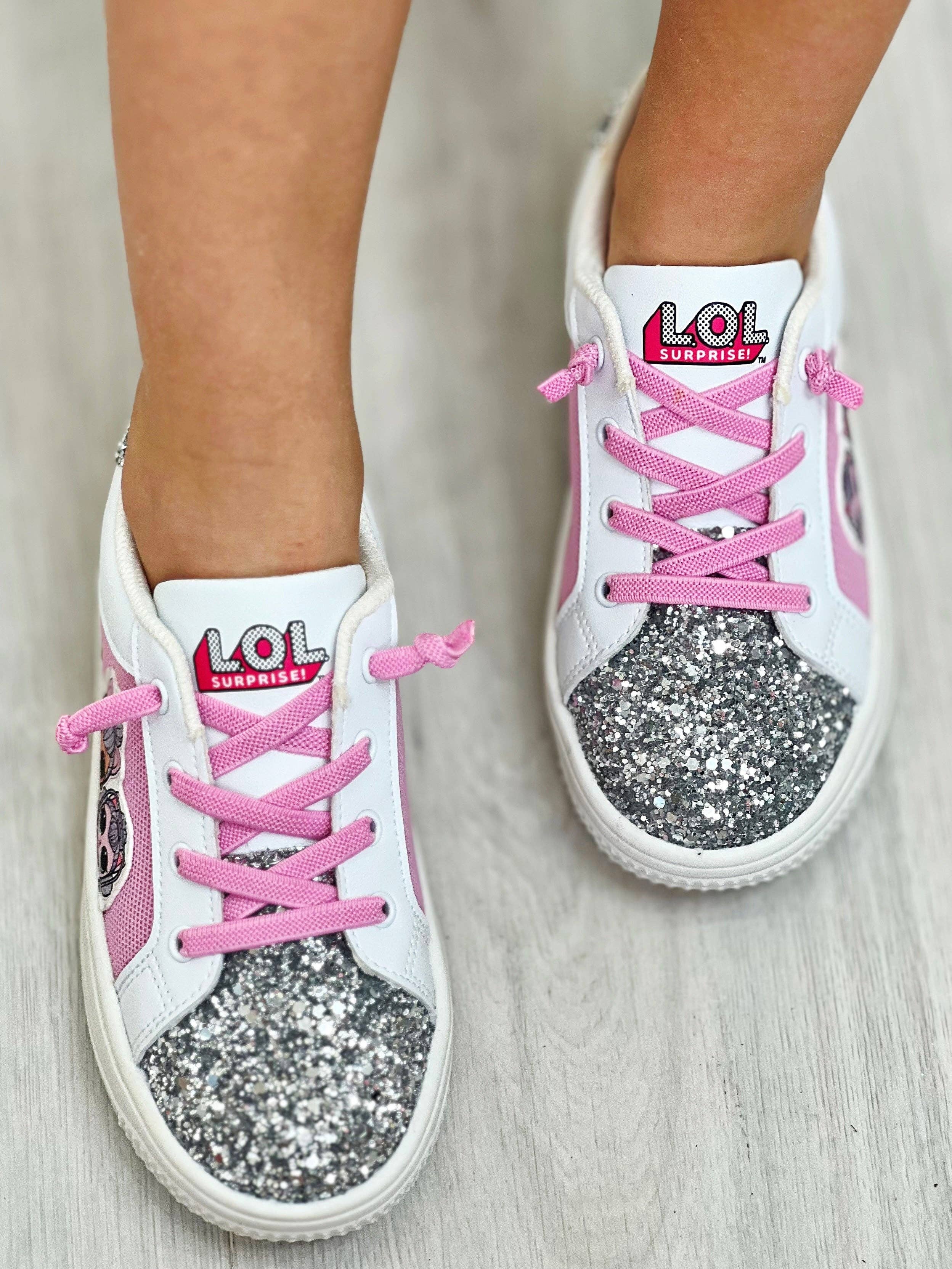 Rose UNE SURPRISE EN TOUT CAS ! Espadrilles à paillettes Kitty Queen et Pet en vente sur Faire3