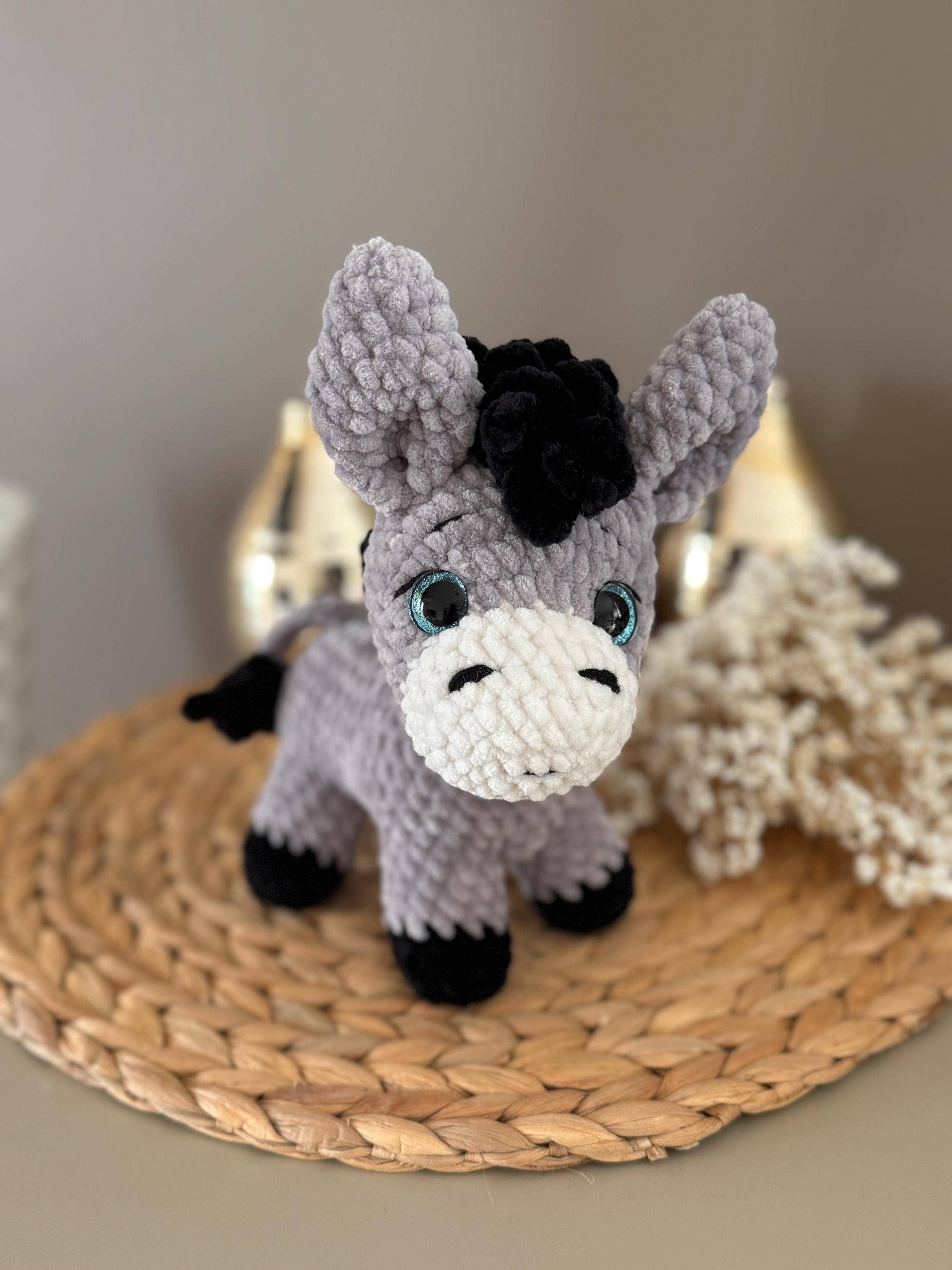 TOMOPOD LLC – wholesale Stuffed/plush toy – Kids & baby – Crochet Farm Animals, Cute Horse Sheep Cow Donkey Pig Goat 6