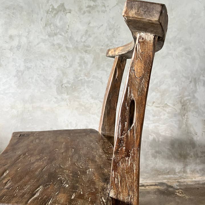 Office Objets – wholesale Chair – Large chair or armchair in antique teak H84 L6035