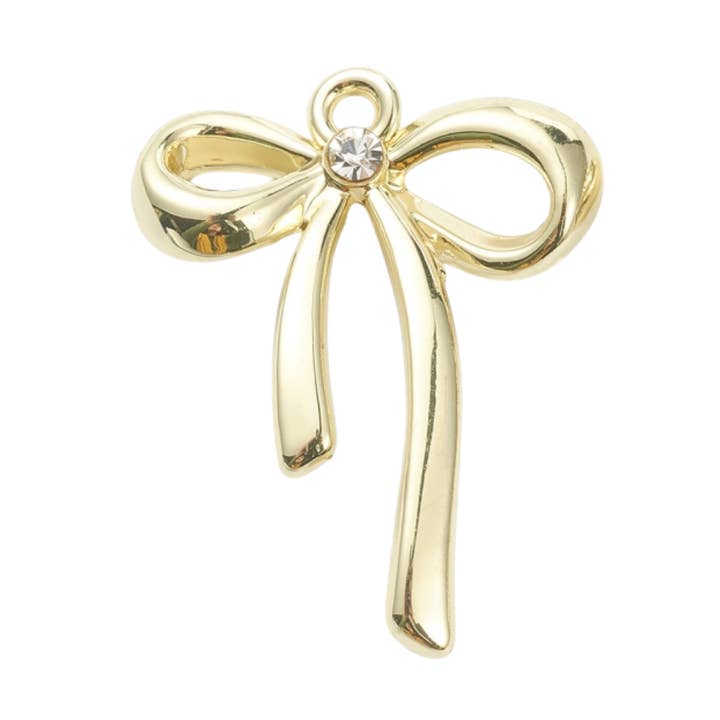 Love, Paige Designs - Venta al por mayor Abalorios/colgantes individuales - Colgante de Lazo de Aleación de Oro0