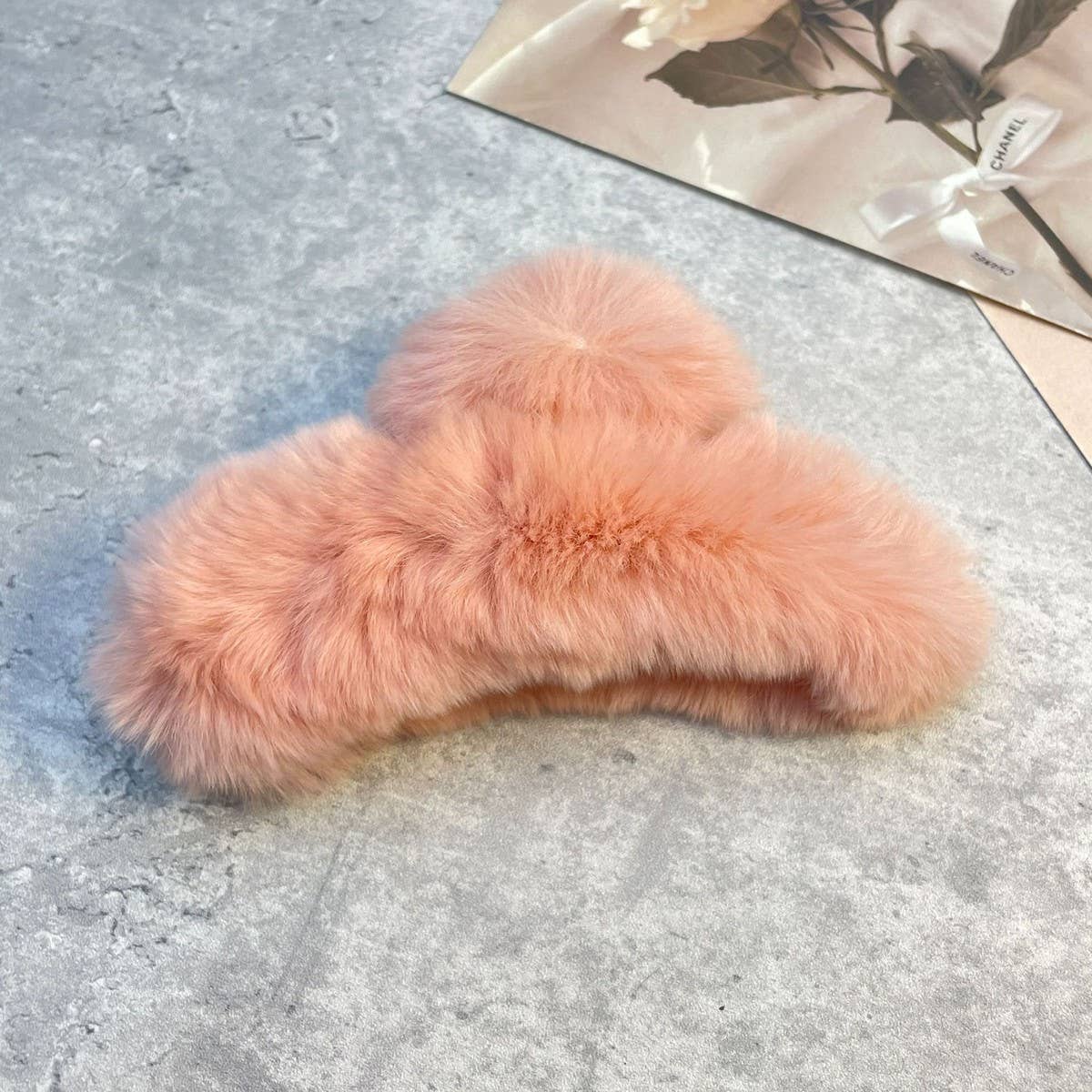 ACCITY - Wholesale Hair Clip - Women's - Rex Rabbit Fur Claws - Elegant Mixed Color Clips_CWASC159147