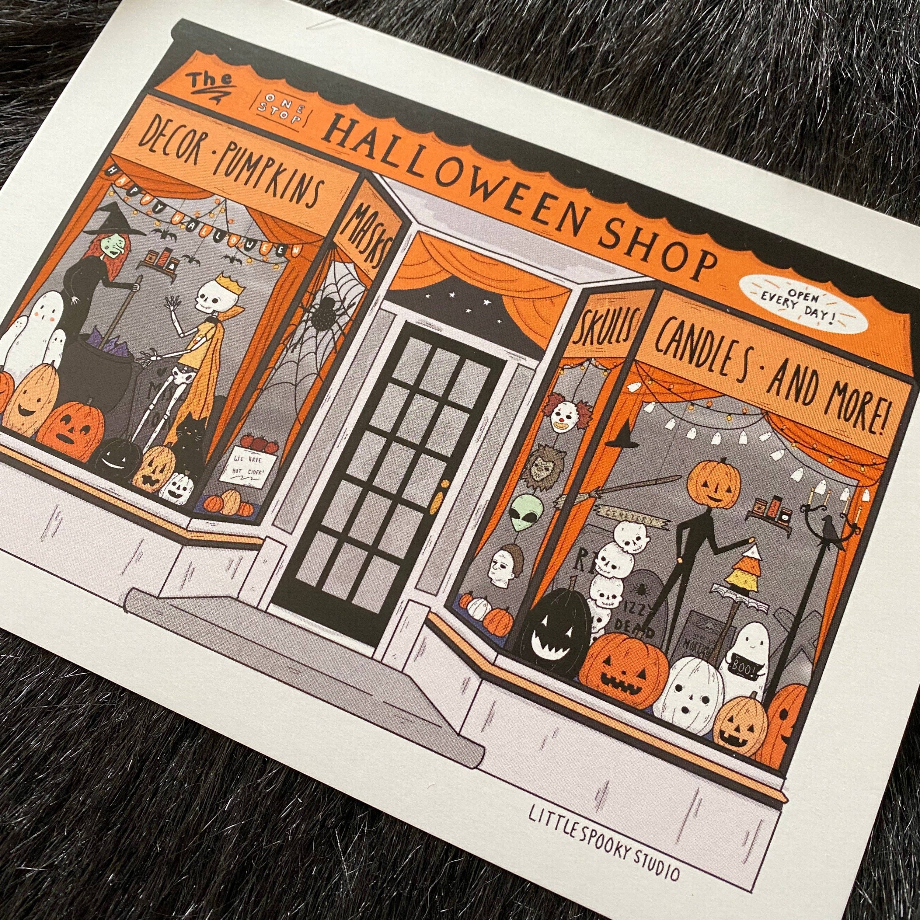 Little Spooky Studio - Wholesale Art Print - One Stop Halloween Shop Art Print1