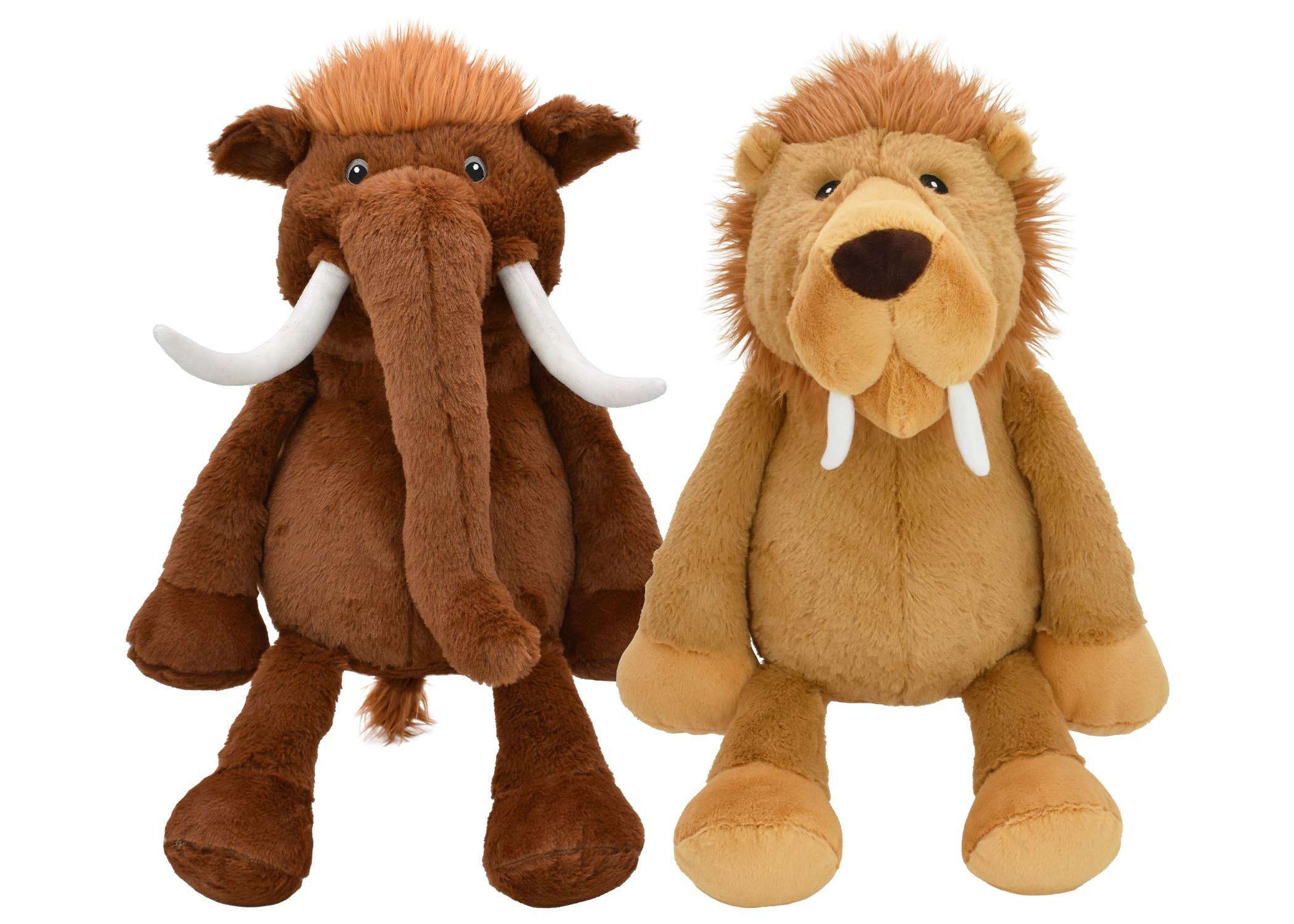 Pet Palette Distribution - Wholesale Pet Plush Toy - Dog - Multipet Mammoth / Sabertooth Tiger Assorted Dog Toy 14"0