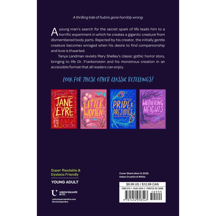 Hachette Book Group - Wholesale Teen & Young Adult Book - Mary Shelley's Frankenstein Retelling by Tanya Landman1