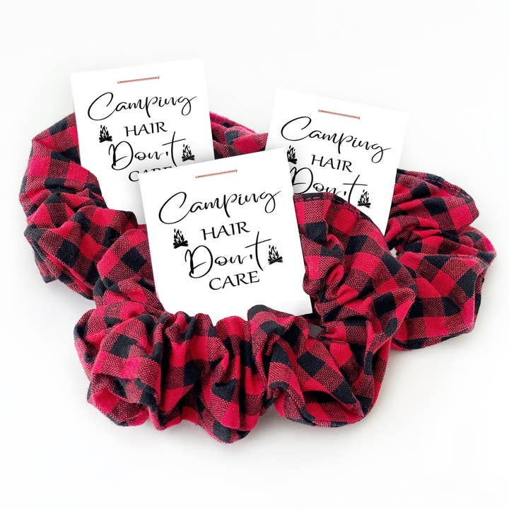 Camping Hair Scrunchies for wholesale by PlumPolkaDot