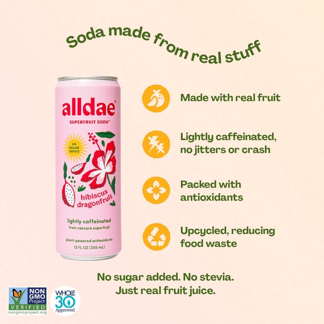 alldae superfruit soda – Engroshandel Sodavand/kulsyreholdige drikkevarer – Hibiscus Dragonfruit Sodavand | Let Koffeineret Sodavand3