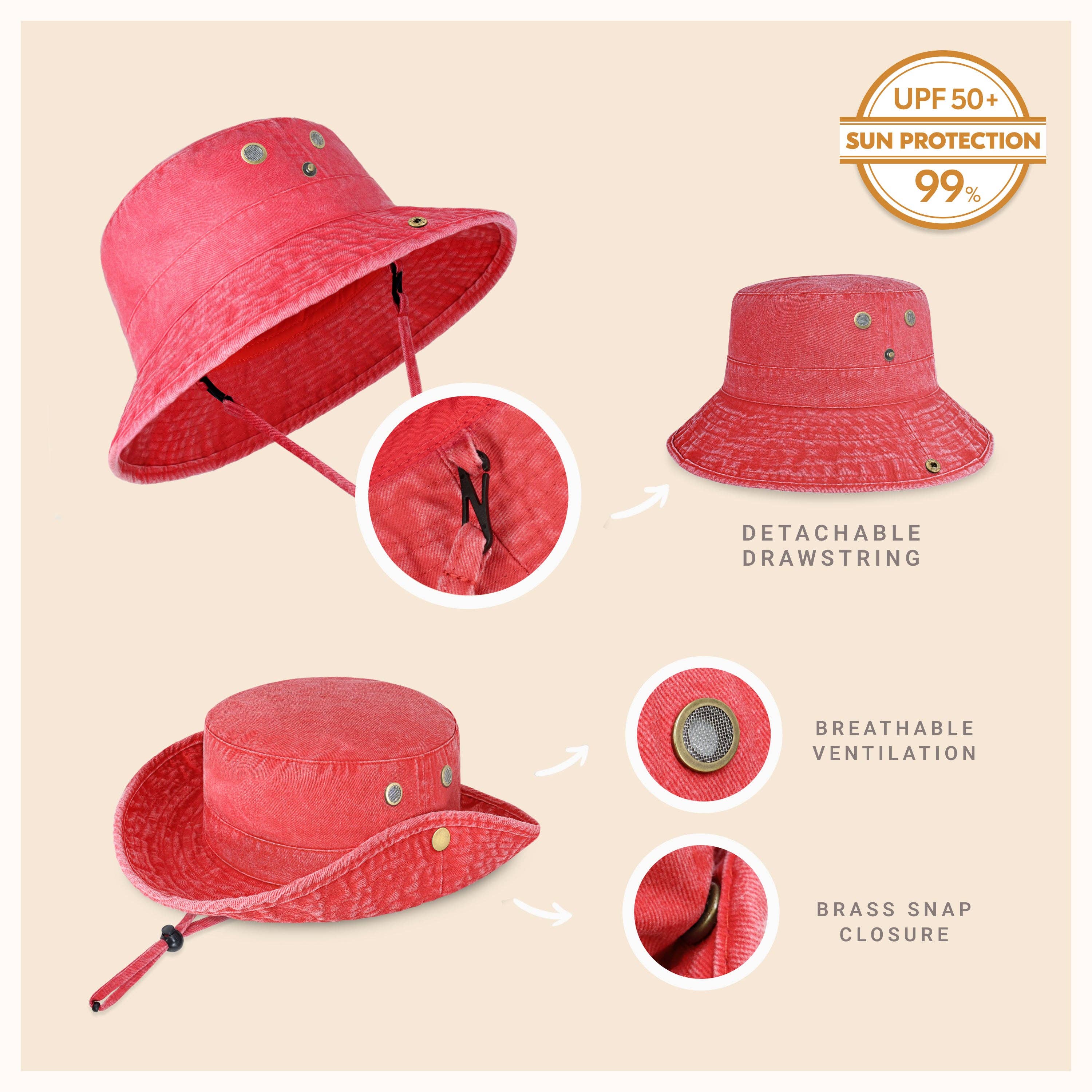 ChoKoLids - Wholesale Bucket Hat - Men's - CHOK.LIDS Wide Brim Bucket Hat1
