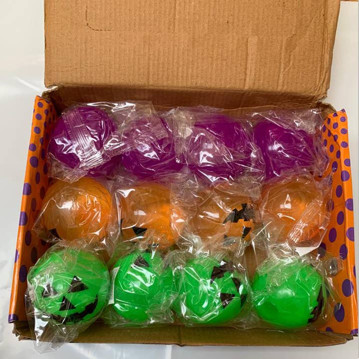 JSBlueRidge Toys – Engroshandel Fidget - Børn – Græskar Farverig Klistret Klemme Fidget Legetøj til Børn5