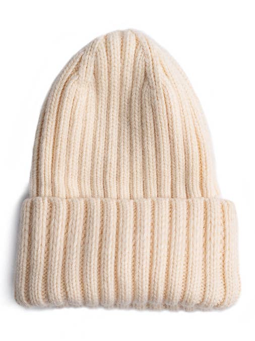 Mulberry silk-lined cashmere beanie - Cream for wholesale by Silk Diversity