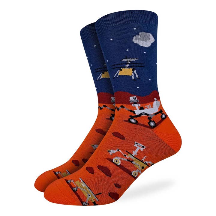 Good Luck Sock – wholesale Socks – Men's – Men's Big & Tall Mars Rover Socks