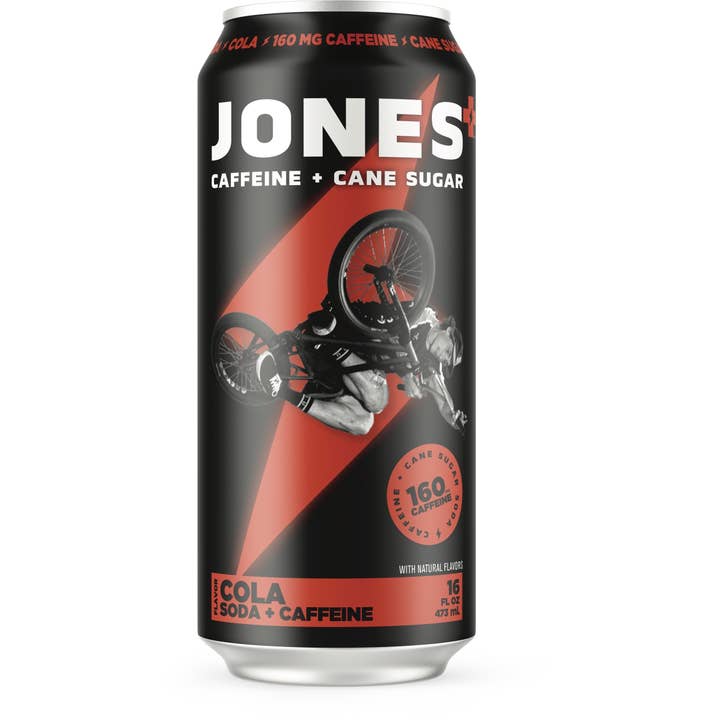 Grandpa Joe's Candy Shop - Wholesale Soda/Carbonated Drink - Jones Energy Soda, Cola, 16oz Cans, 12ct