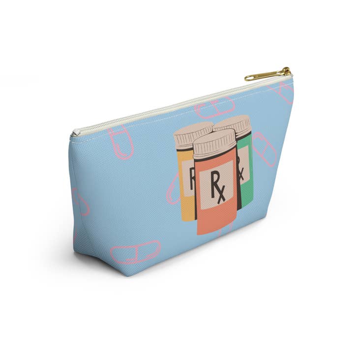 Curious Cat Stationary - Wholesale Pill Organizer - RX Medication Prescription Bag, Travel Pouch, Pill Storage (