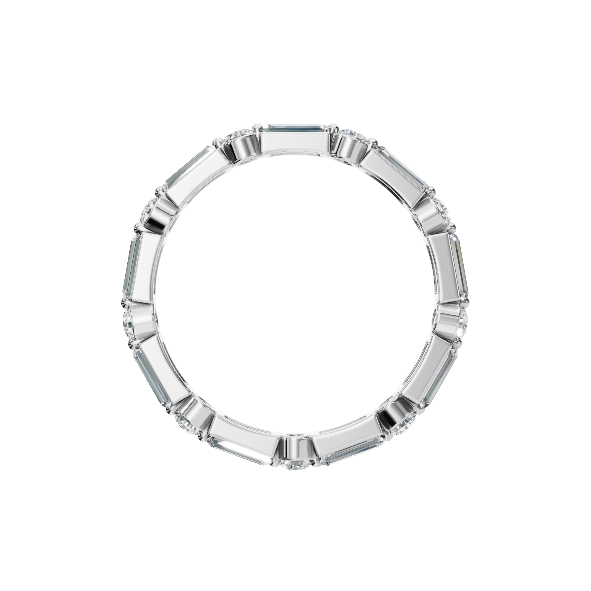 PureYou Jewelry - Wholesale Wedding Band/Ring - 14K Gold Diamond Wedding Band, Diamond Eternity Ring3