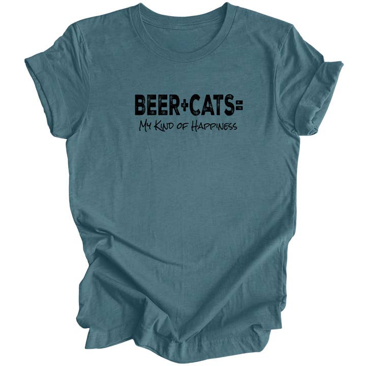 Luv the paw - Wholesale T-Shirt (Graphic) - Unisex - Funny Beer + Cat Shirt