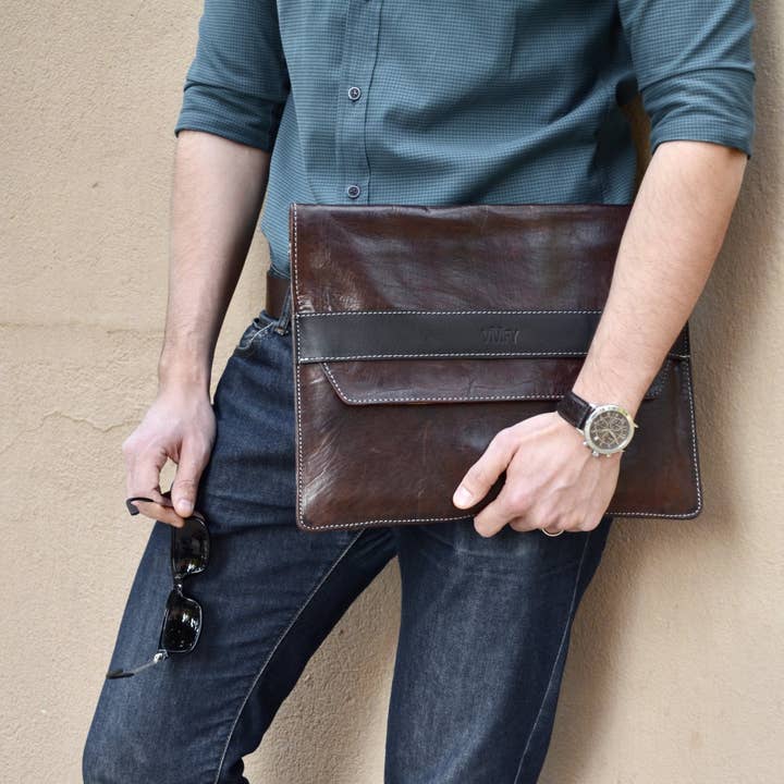 VIVIFY Marokko – wholesale Fodral för bärbar dator och surfplatta - Dam – Laptopfodral i skinn för bärbar dator och anteckningsbok – Zagora1