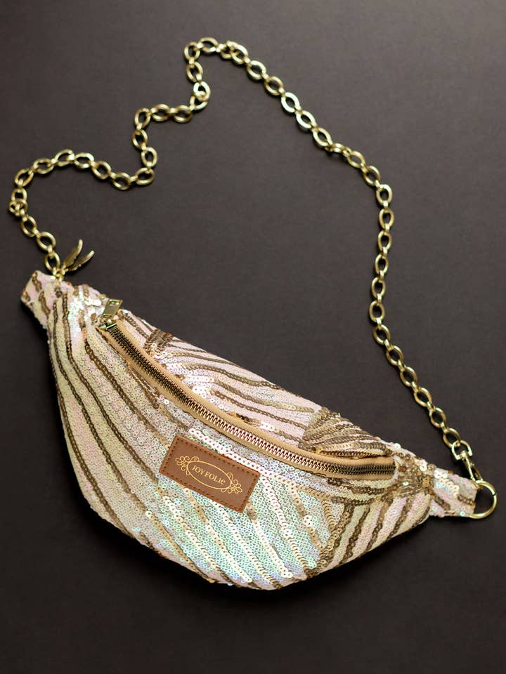 Savannah Tas in Roze Pailletten voor wholesale door Joyfolie