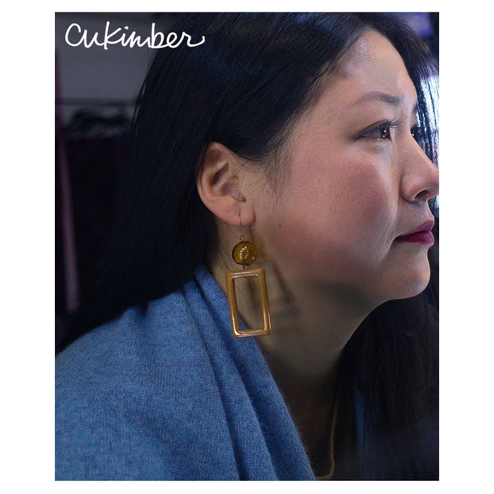 cukimber - Wholesale Dangle Earrings - The Neutrals - Daphne Earrings in Tan2