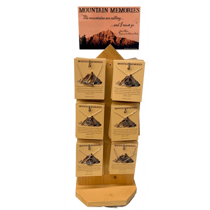 Assorted Mountain Designs Necklace Package for wholesale by Peaceful Village Inc.