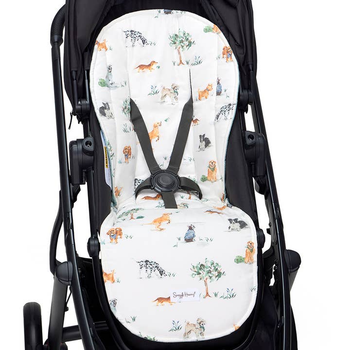 Dog Park Universal Organic Pram Liner for wholesale by Snuggle Hunny