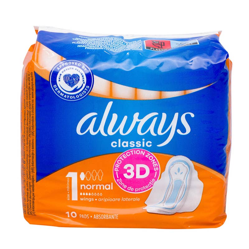 Deluxe Import Trading – Tampão por atacado – Pensos Higiénicos Always Classic 3D Protection Comfort Maxi - 10 Pensos0