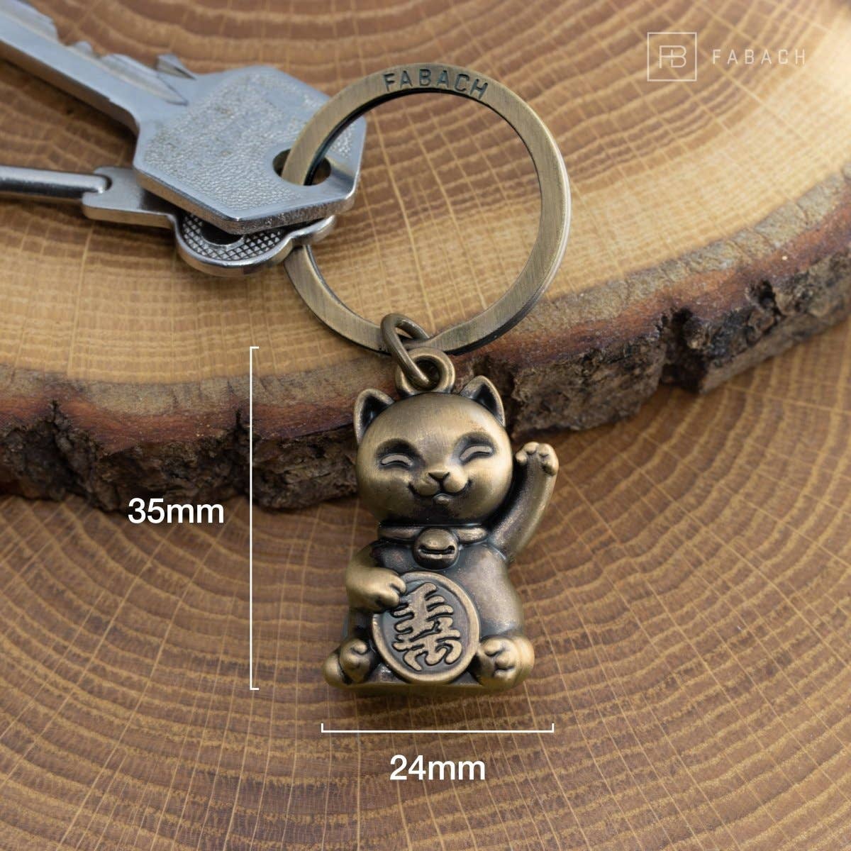 FABACH – Die Schlüsselanhänger-Schmiede - Wholesale Keychain - Unisex - Lucky cat waving cat keychain “Maneki Neko” - cute lucky cat cat pendant - cat lucky charm9