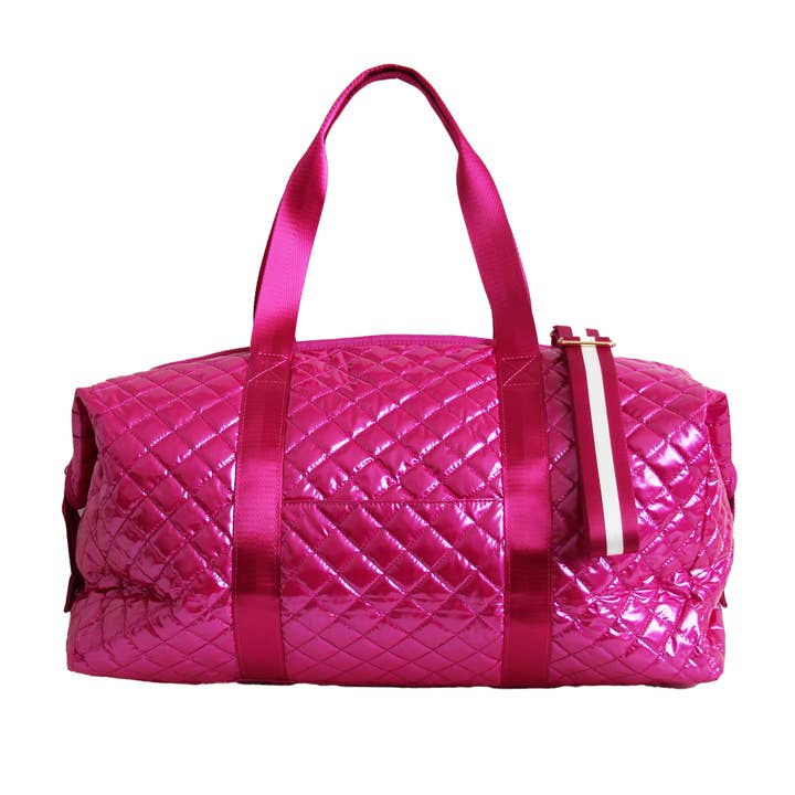 Lemonbella - Wholesale Weekender Bag - Women's - The Debra Diamond Weekender Vibrant Fuschia