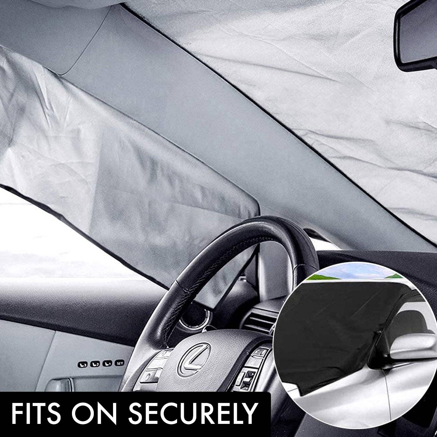My Wholesale Warehouse – wholesale  – Generise Anti Theft Reversible Windscreen Car Cover - Medium to Large Windscreens 200cm x 120cm3