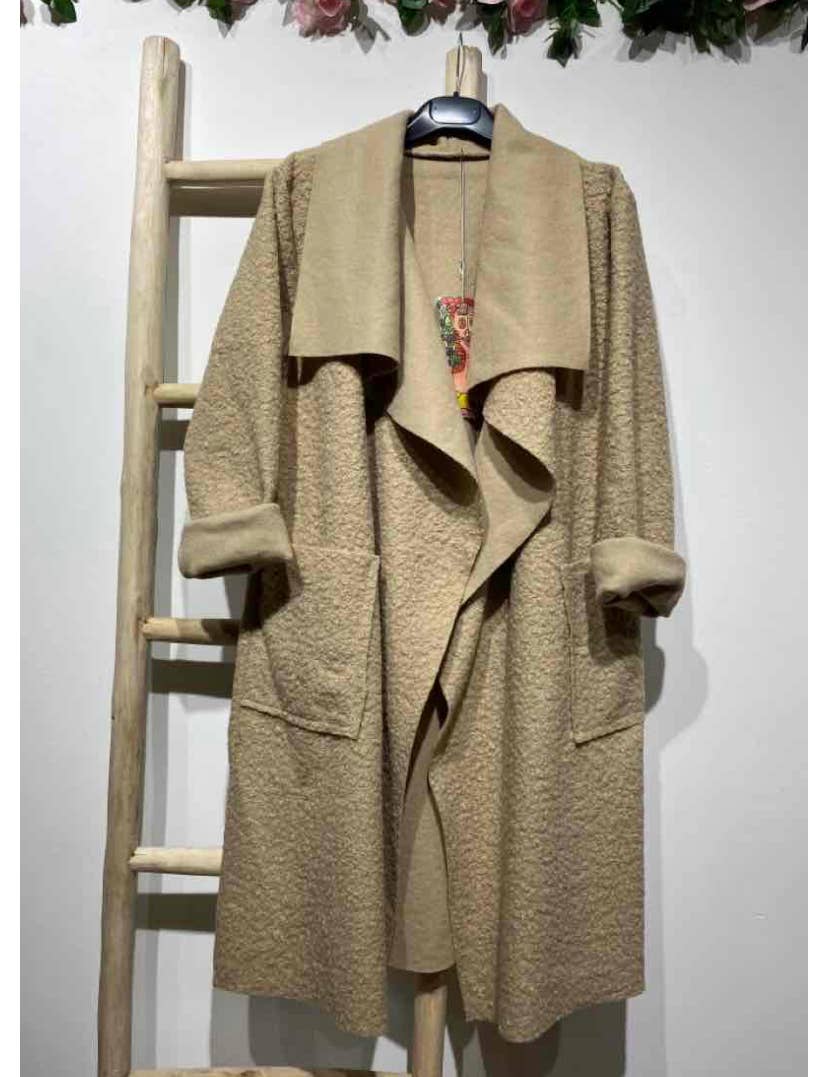 LINEN & COTTON HOUSE - Vente Manteau – femme - VESTE BOUCLETTE MATIERE RESPONSABLE + SIZE  35122 7