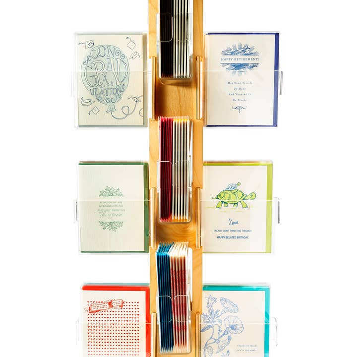 Color Box Design & Letterpress - Wholesale Retailer Display - Paper & Novelty - Counter Top Greeting Card Spinner Display for A2 size cards1