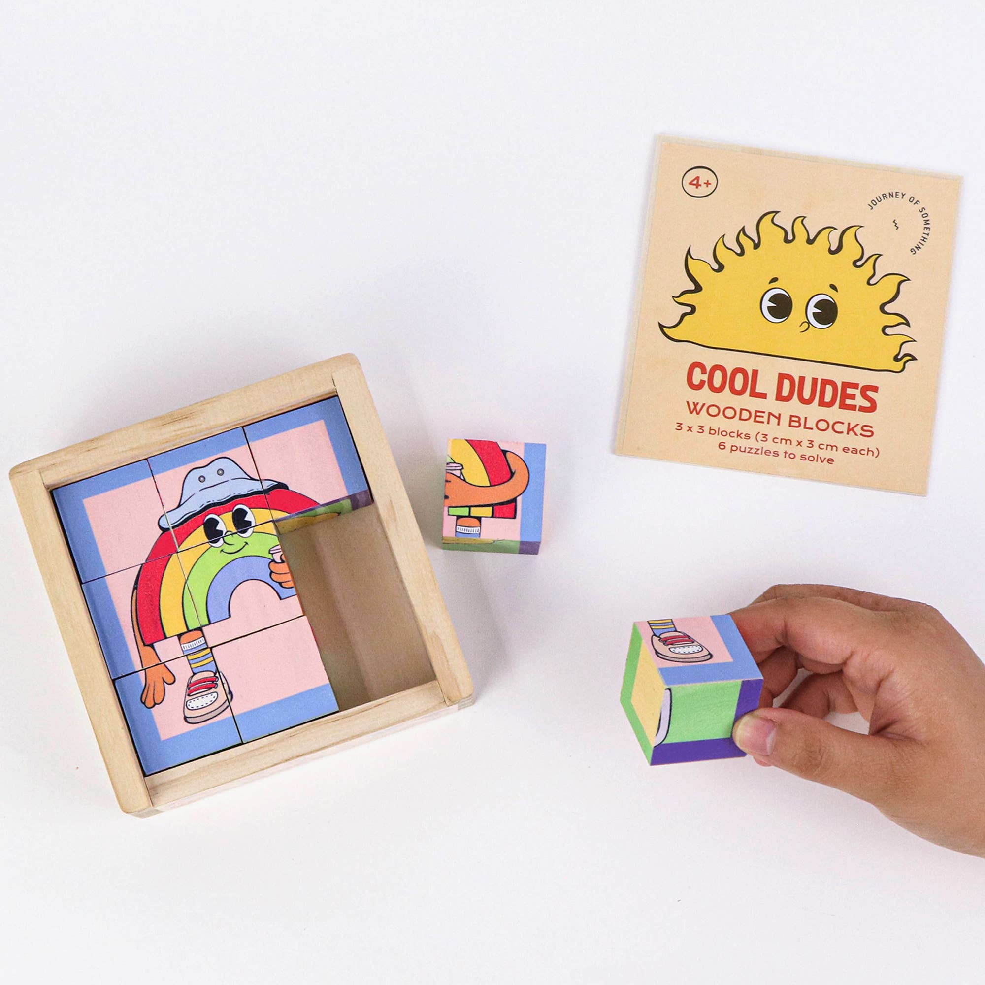 Journey Of Something AU & EU – Großhandel Puzzle – Kinder – Cool Dudes Holzbausteine mit 6 Puzzles2