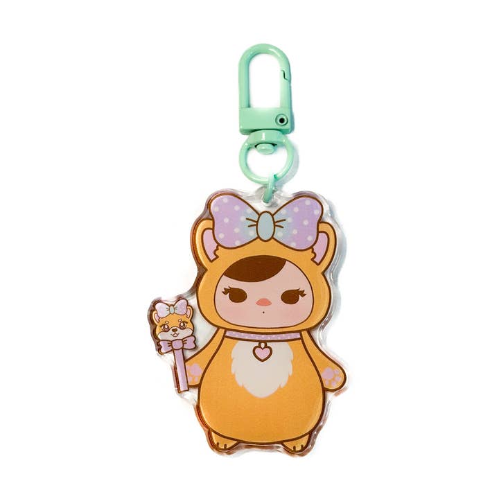 Sweetie Shiba x Pucky Keychain for wholesale by Cyndercake