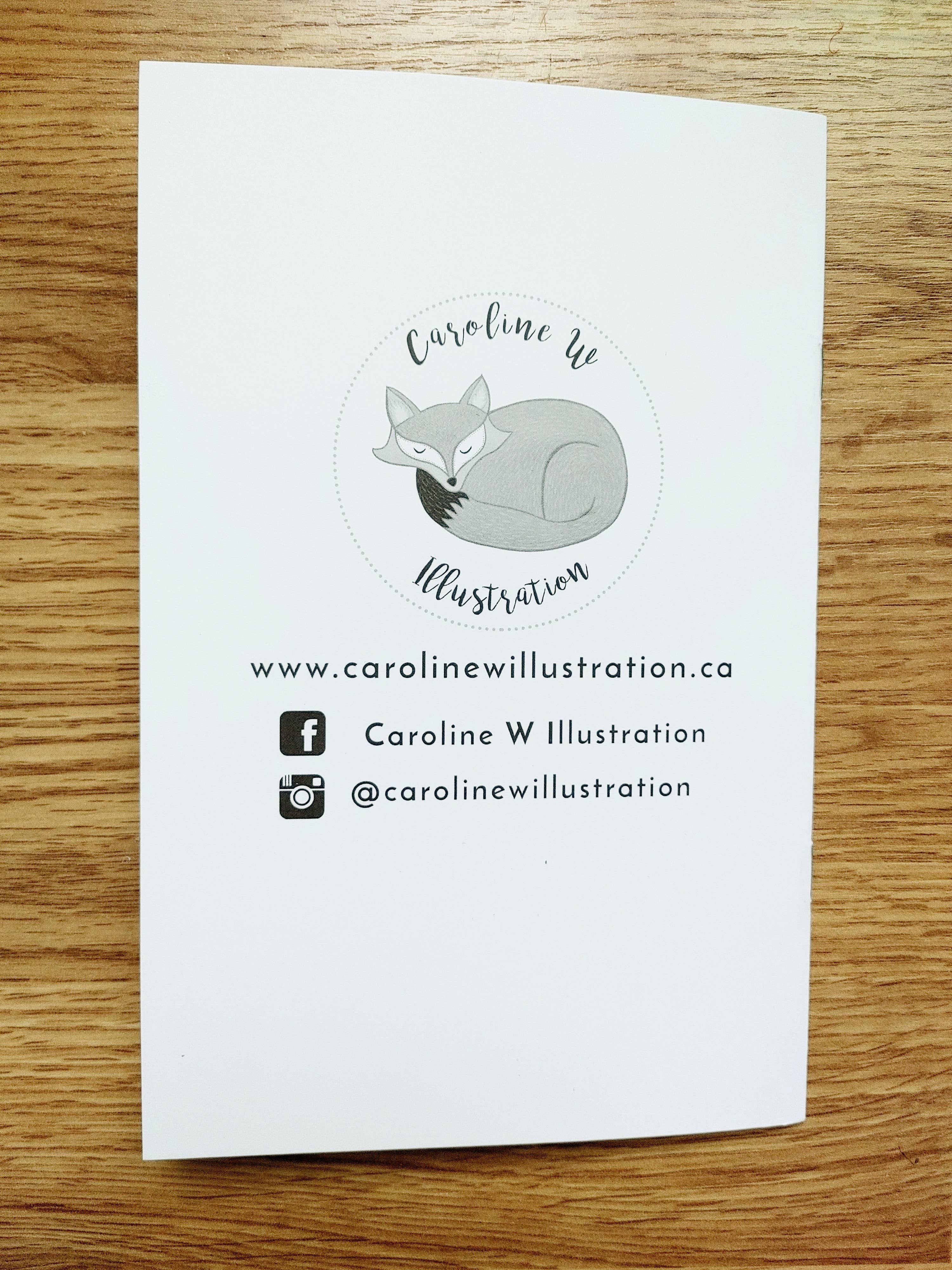 Caroline W Illustration - Wholesale Coloring & Activity Book - Adult - Dog colouring book (5.5 x 8.5 inches, 12 illustrations)4