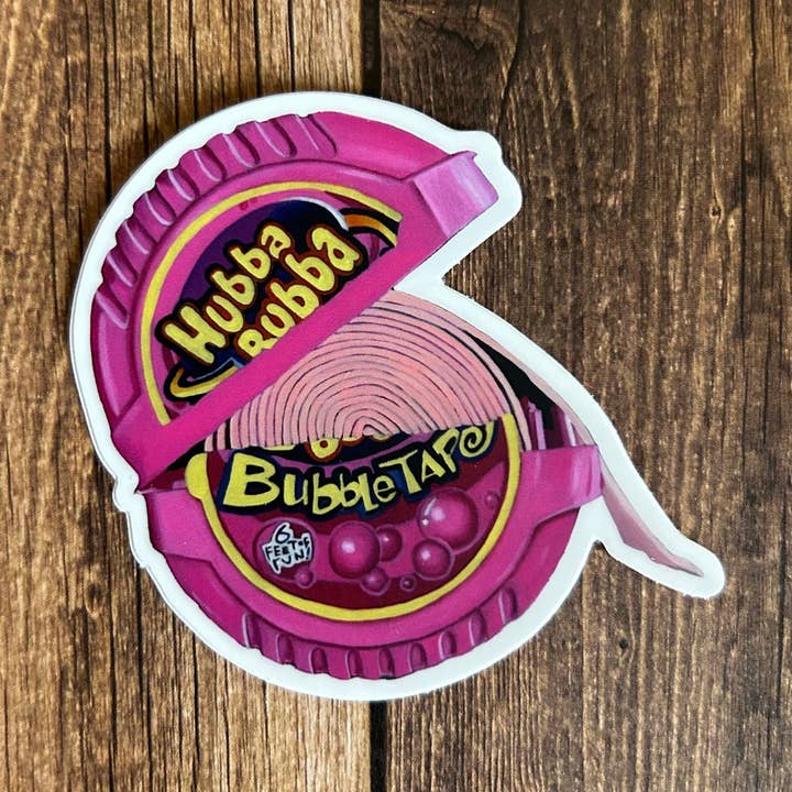 Bubble Tape Die Cut Sticker for wholesale by Anna Stark Art