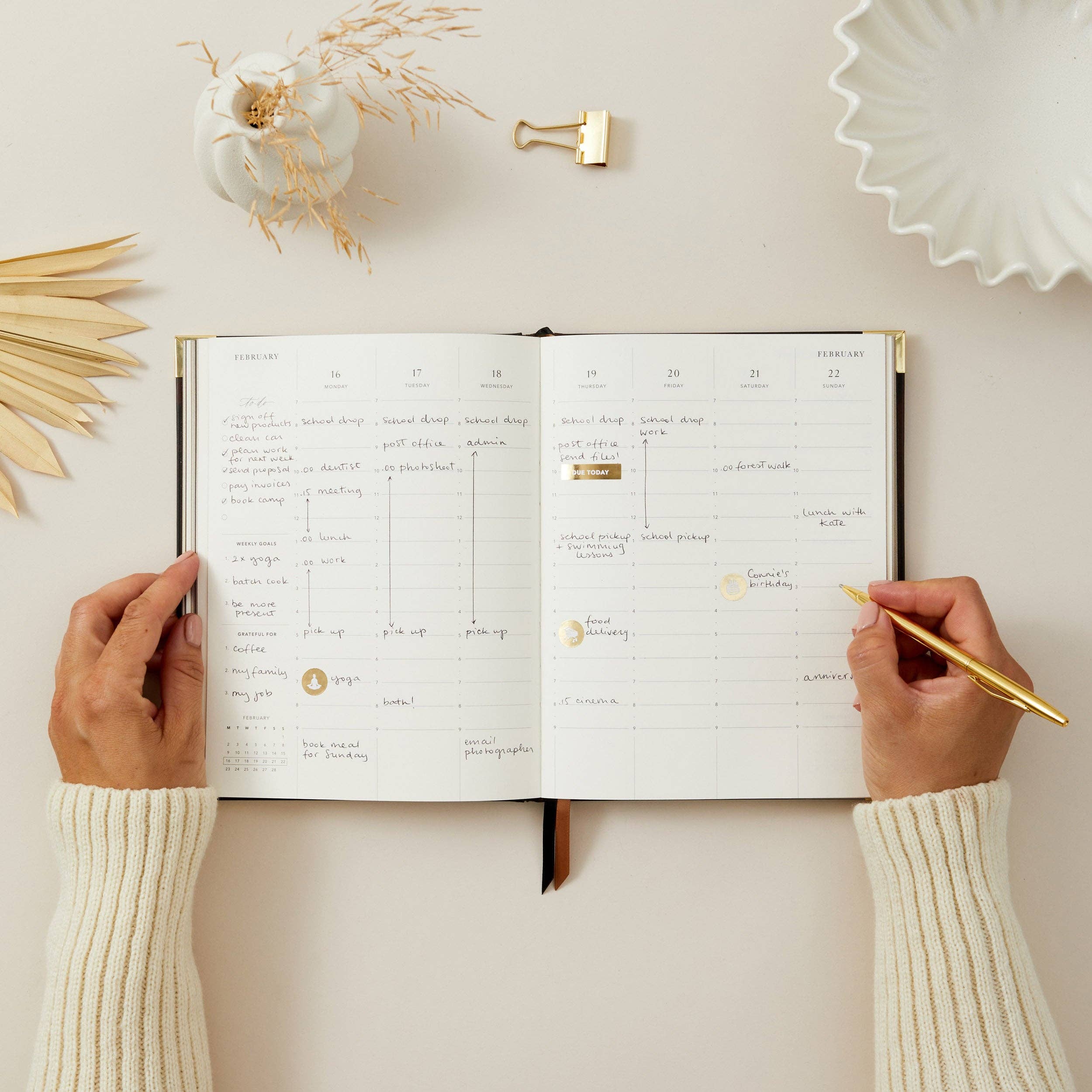 Blush And Gold - Wholesale Planner - 2026 Weekly Planner - Tortoise6