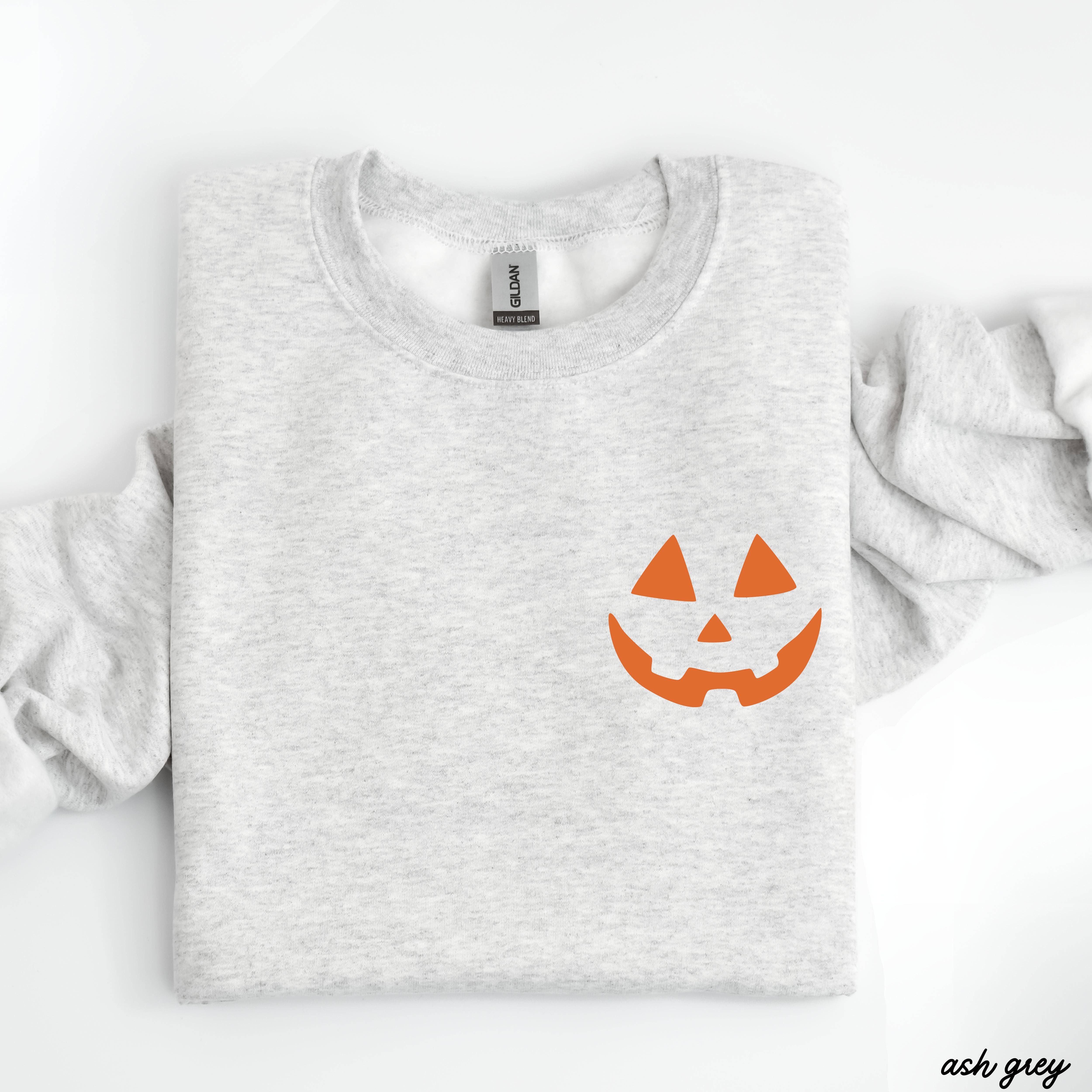 Chloe Vs Tank - Wholesale Graphic Sweatshirt - Unisex - Jack-O-Lantern Face Sweatshirt *5 Colors (S-3X)2