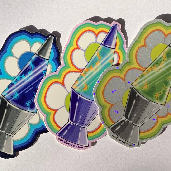 Opal's Art - Wholesale Sticker - Lava Lamp Stickers