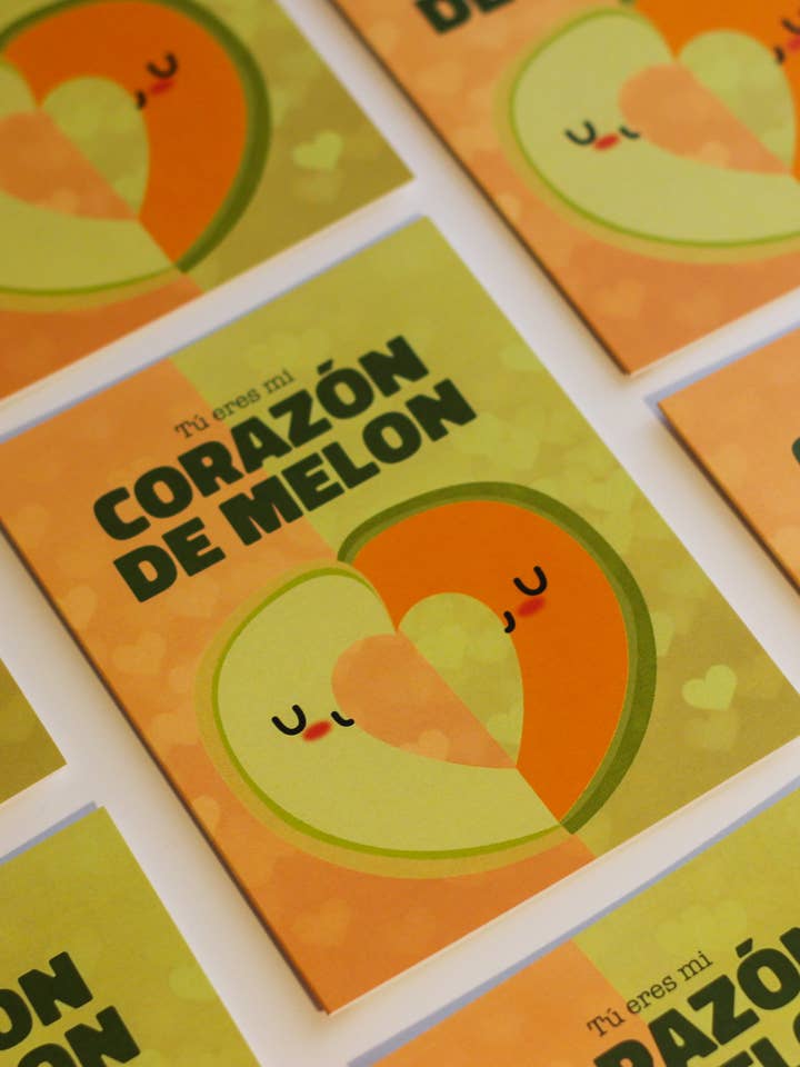 Carte Corazón de Melon pour la vente par Apridot Studios